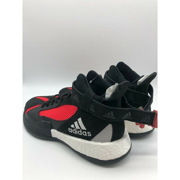 adidas Posterize Men's Basketball Core Black Shock Red Silver EG6879 Size 11 - Picture 7 of 12